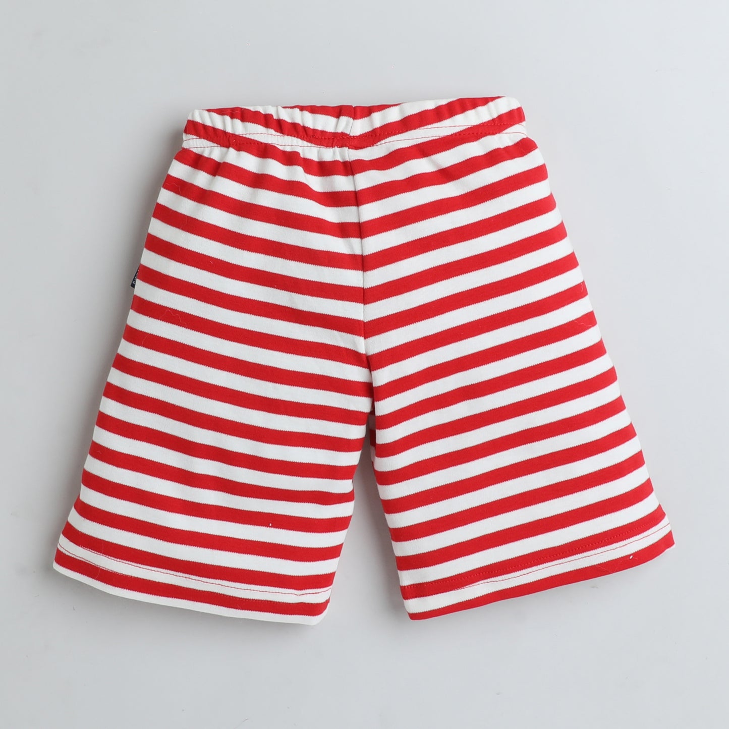 Boys Casual Printed Shorts -Red