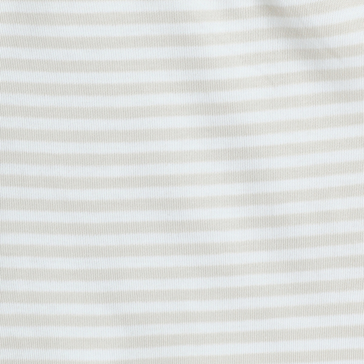Beige & White Striped Cotton Shorts
