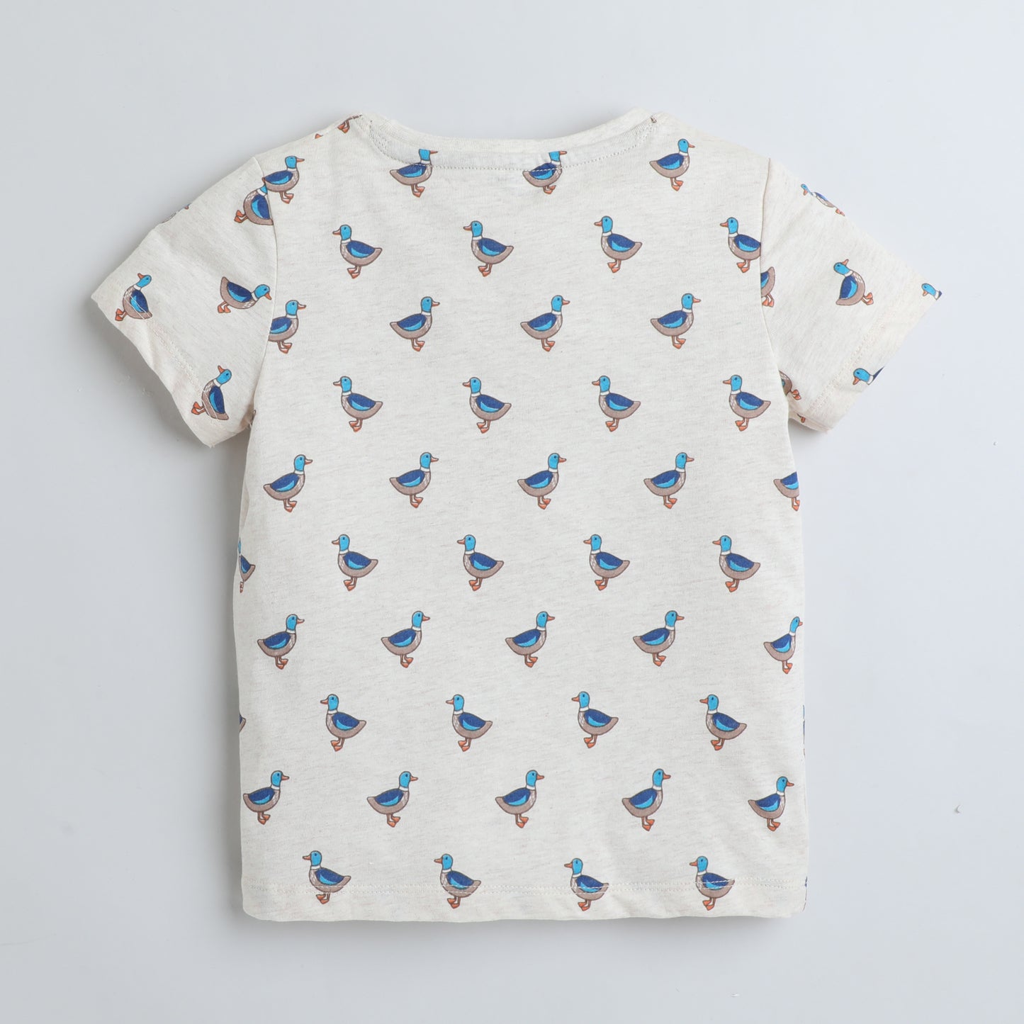 Girls Printed T-Shirt Beige – Duck Parade Design