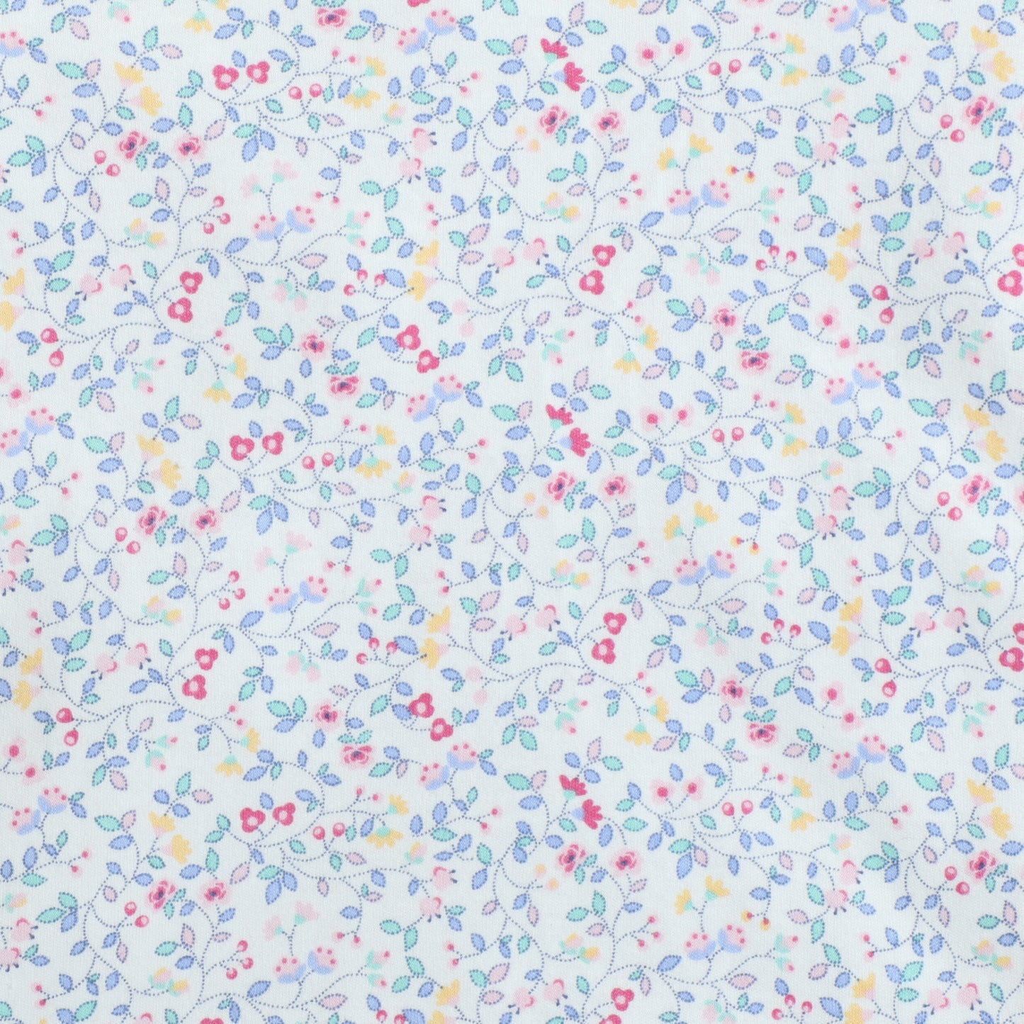 Girls Printed T-Shirt White – Floral Sprinkle Design