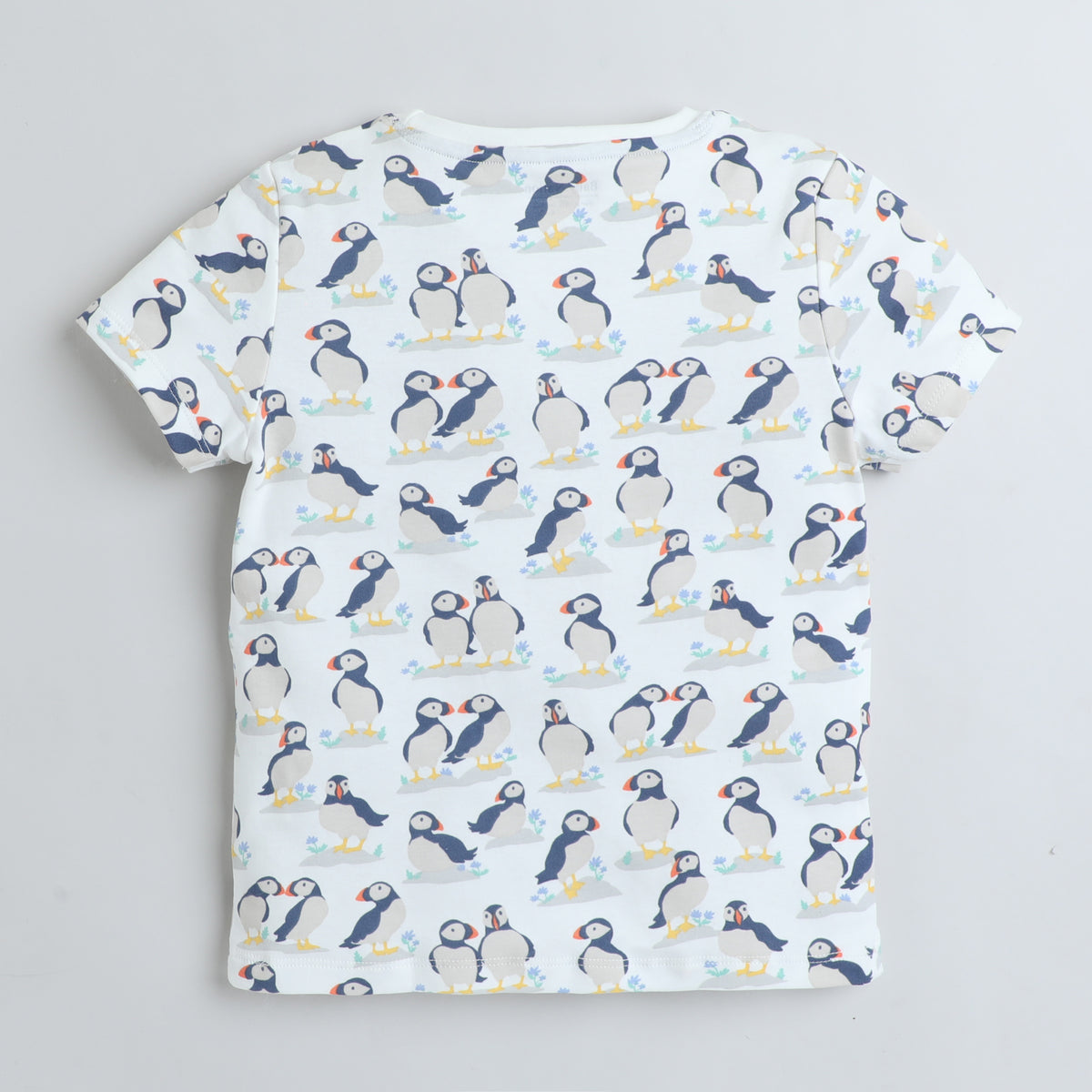 Girls T-Shirt - White Penguin
