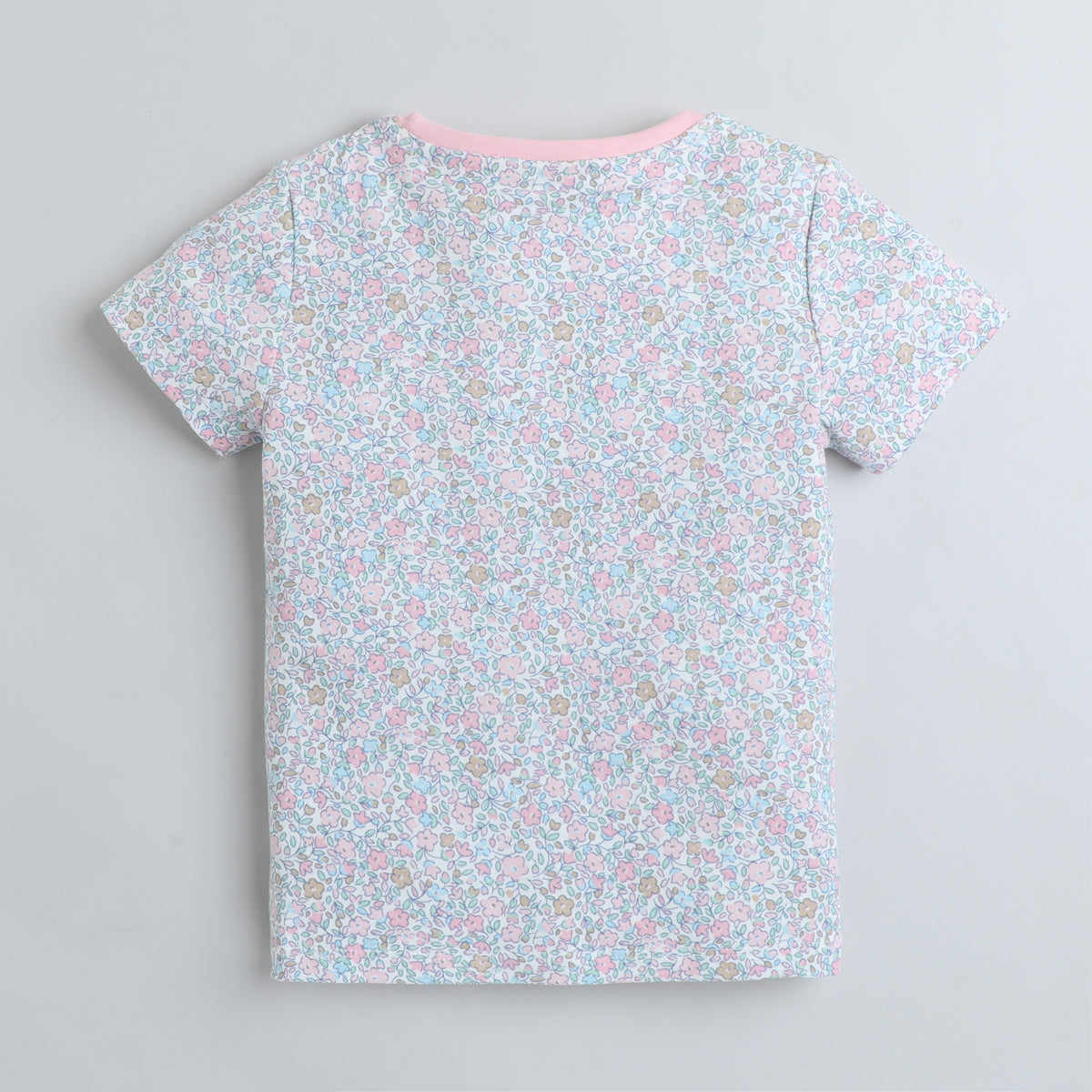 Girls T-Shirt - Light Pink Floral