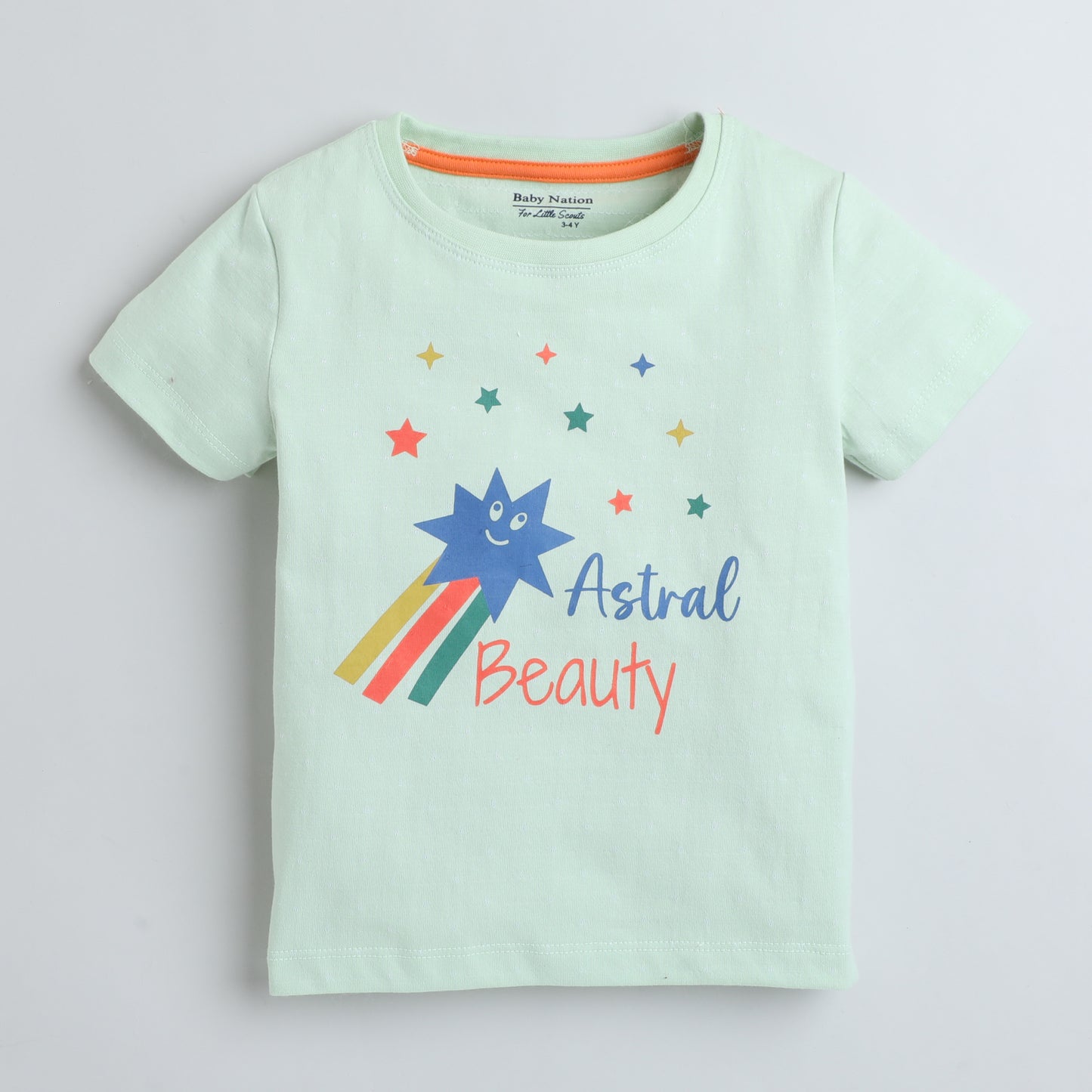 Girls Printed T-Shirt Mint Green – Astral Beauty Design