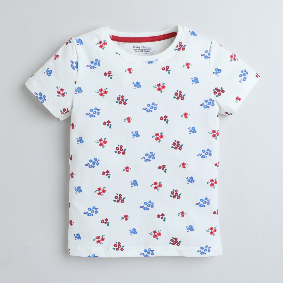 Girls T-Shirt - White Flower