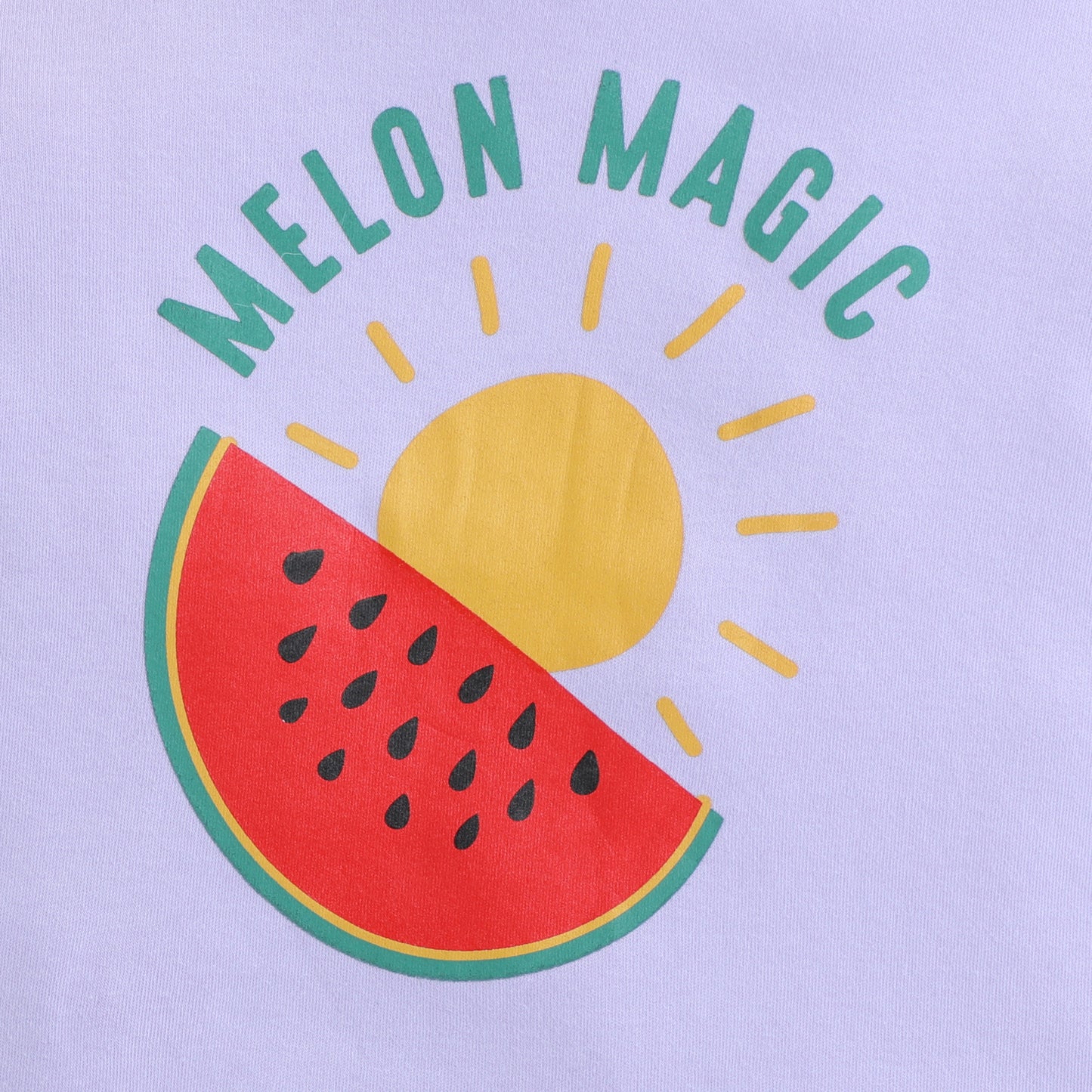 Girls Printed T-Shirt Lilac – Melon Magic Design