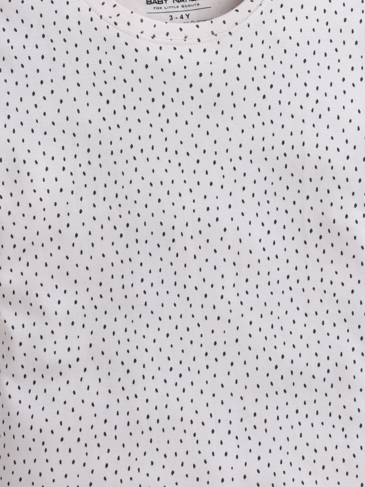 Baby Nation Cotton Knit Half Sleeve Coord Short Set - Melange Dot