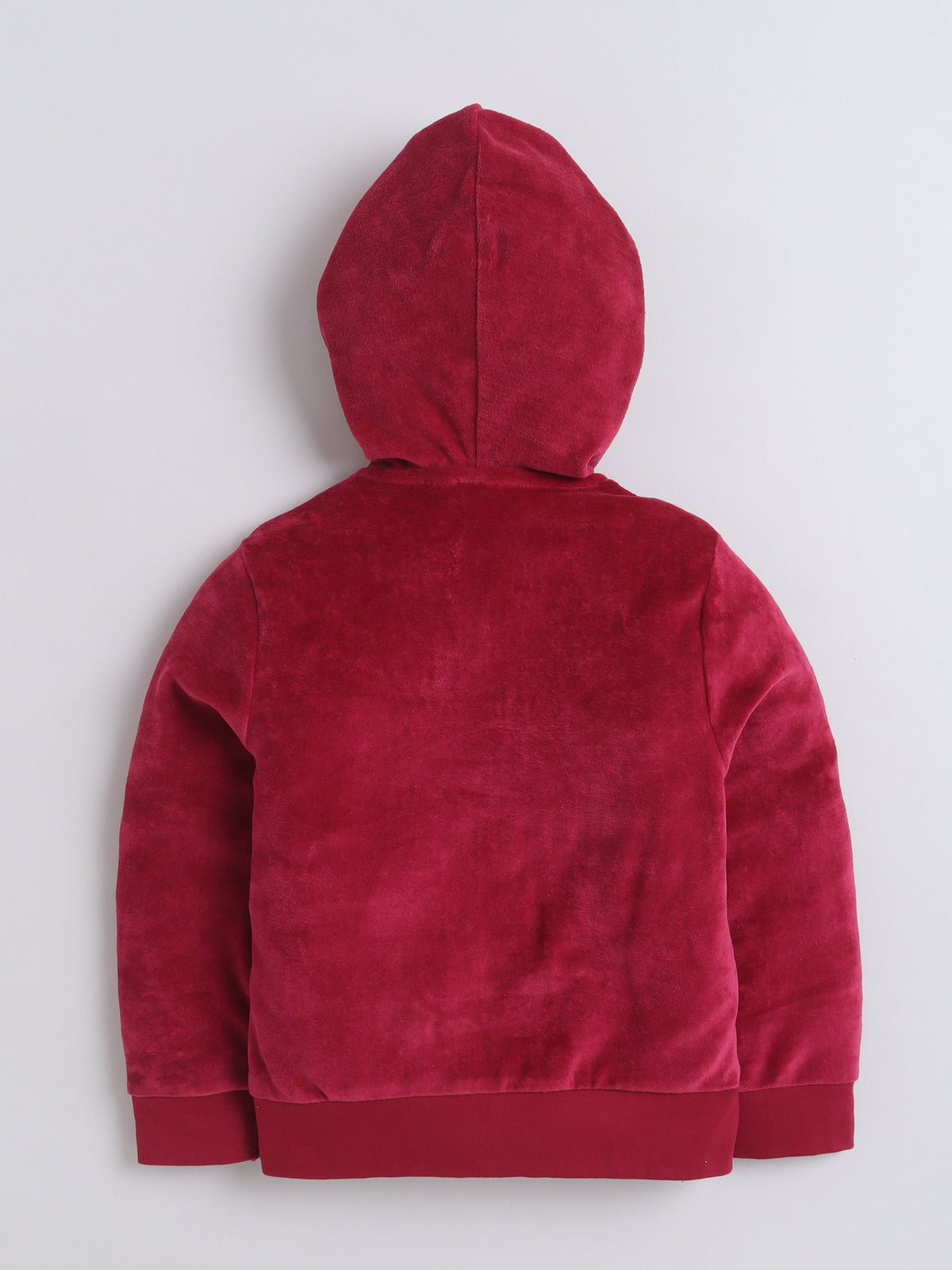Unisex Solid Winter Hoodie - Maroon Dino Badge