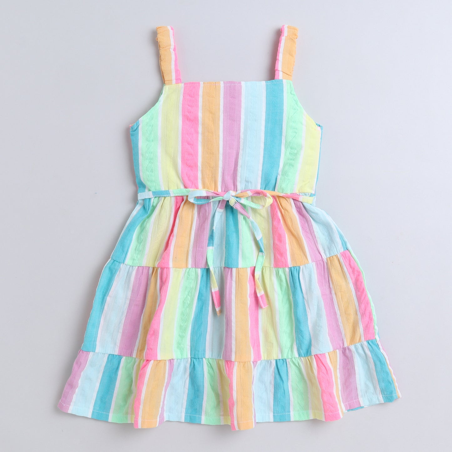 Girls Pastel Rainbow Dress