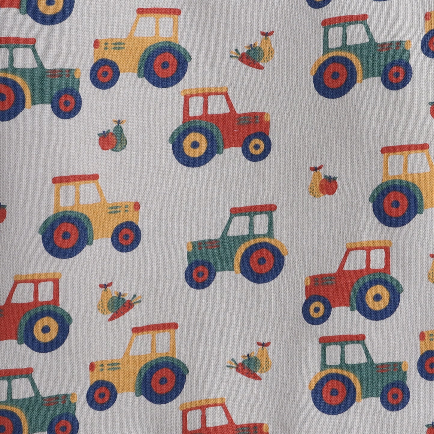 Unisex Kids Tractor Print Sweatshirt – Beige