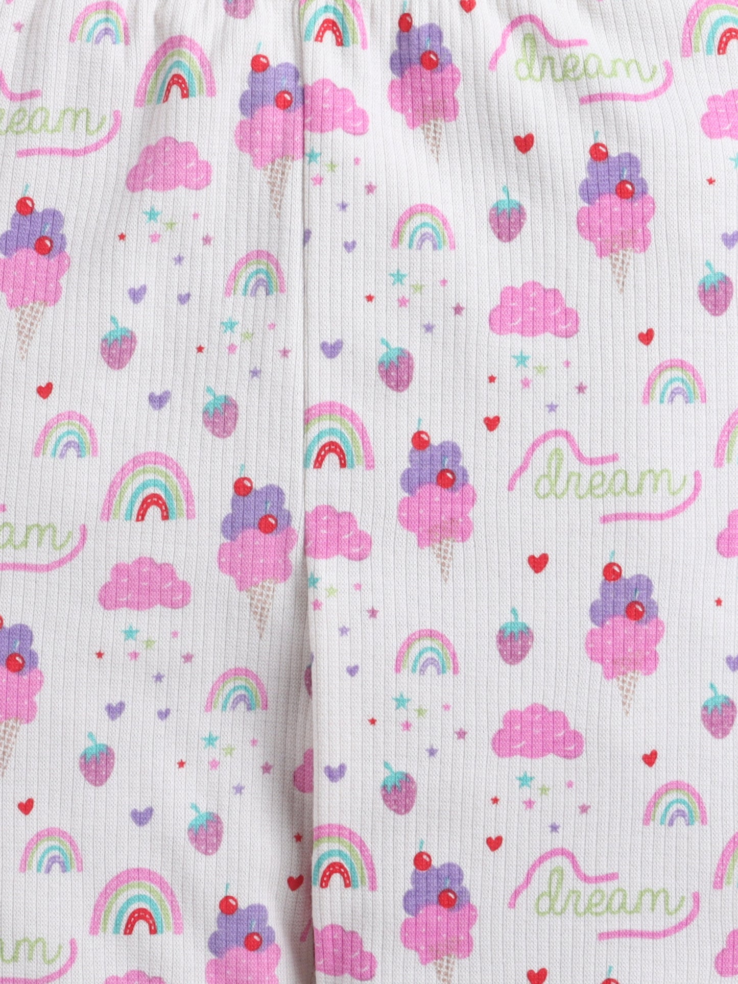 Baby Nation Kids Printed Cotton Night Suit Set - Ice Cream