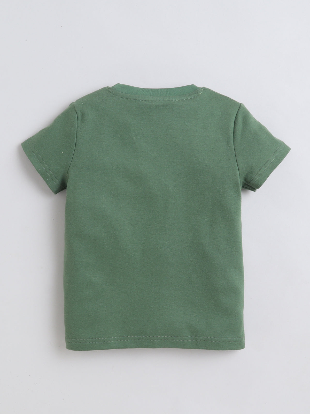 Baby Nation Cotton Knit Half Sleeves Sunshine Printed T-Shirt - Green