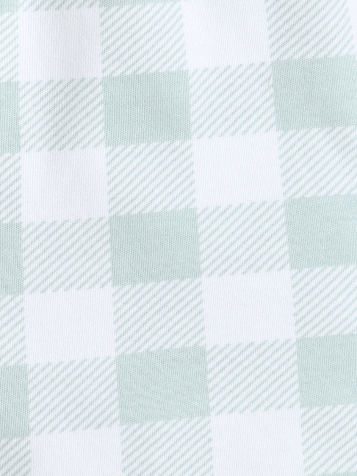 Baby Nation Cotton Knit Half Sleeves Checks Printed Coordinating Shorts Set - Light Grey