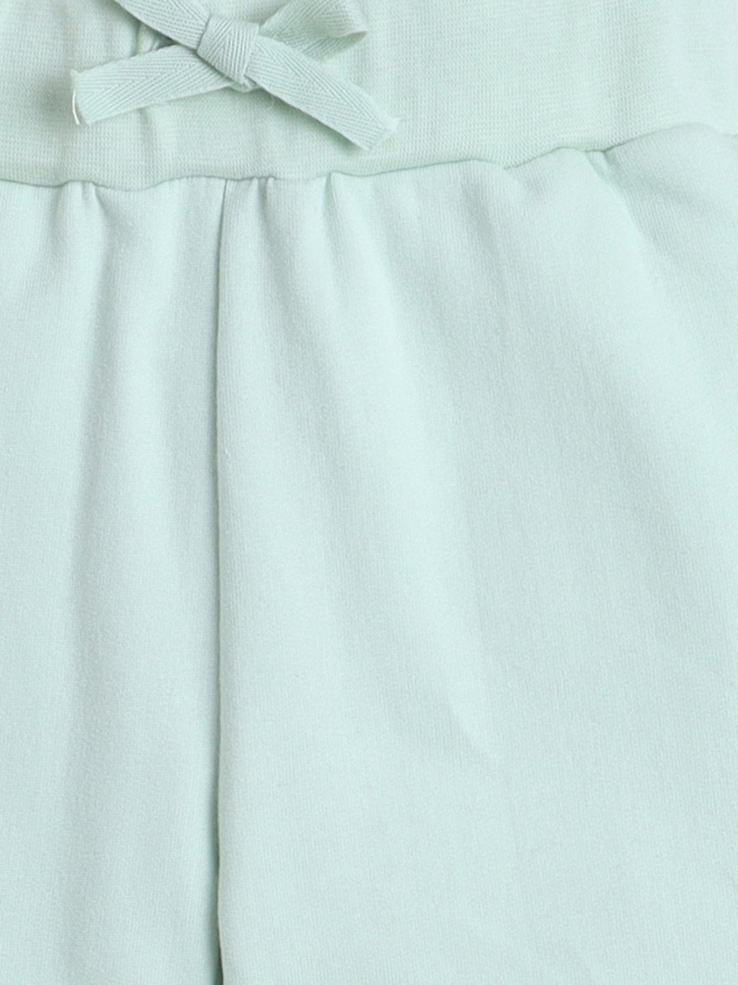 Boys Mint Green Cotton Joggers
