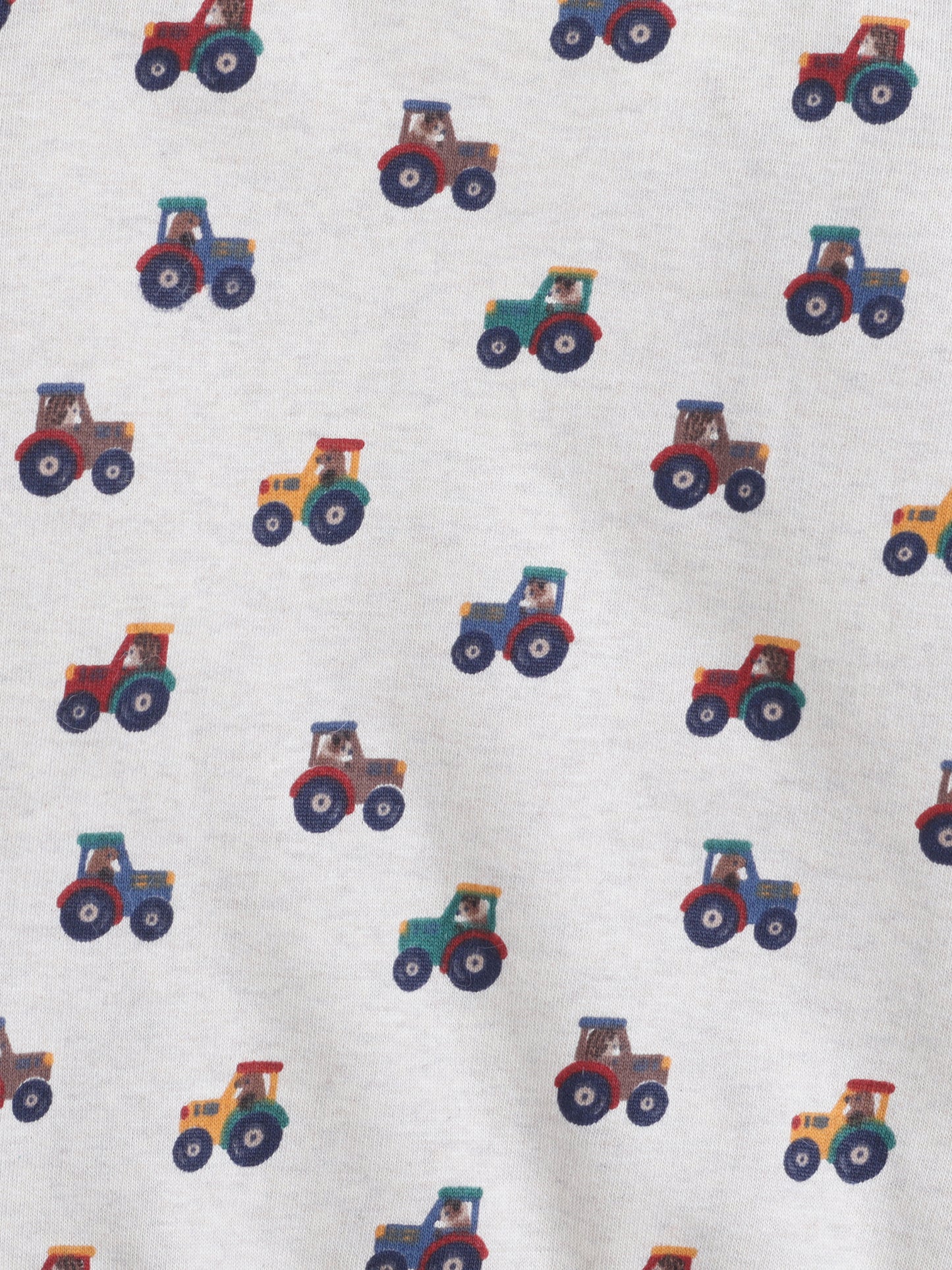 Unisex Kids Tractor Print Sweatshirt – Beige