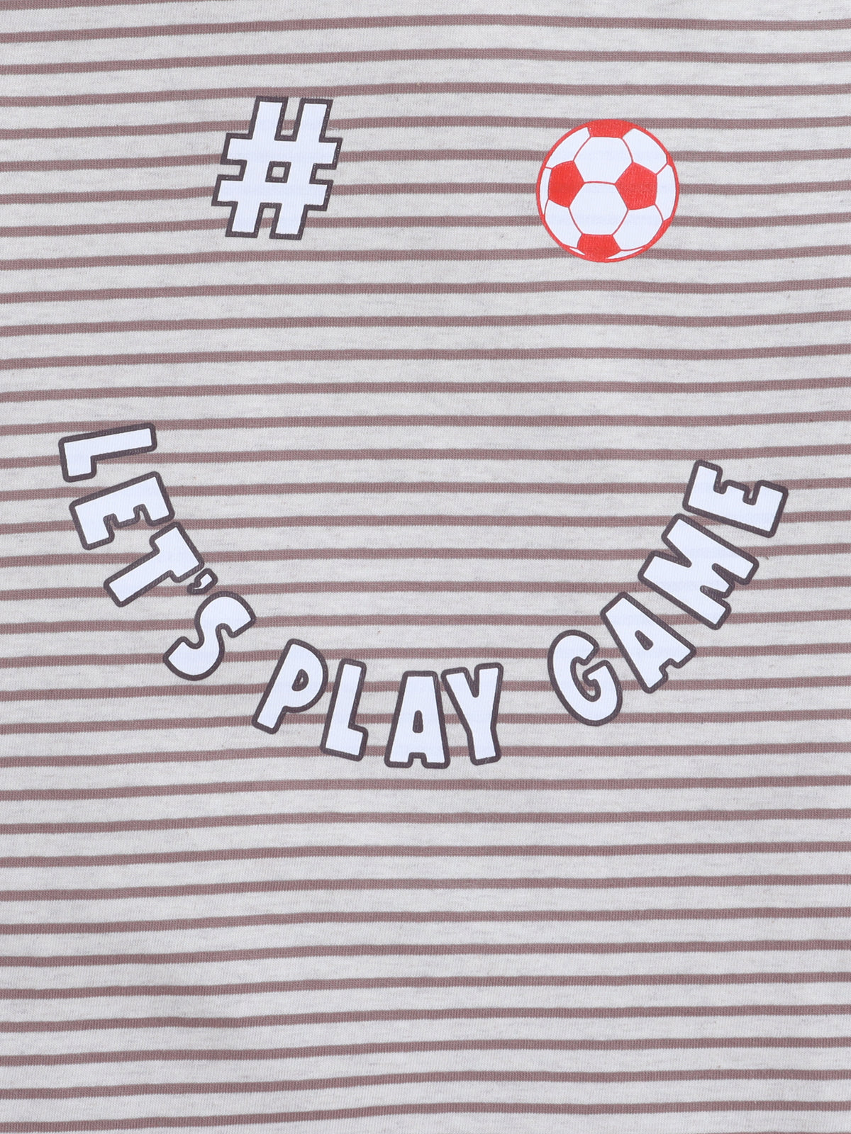 Boys T-Shirt - Brown Striped