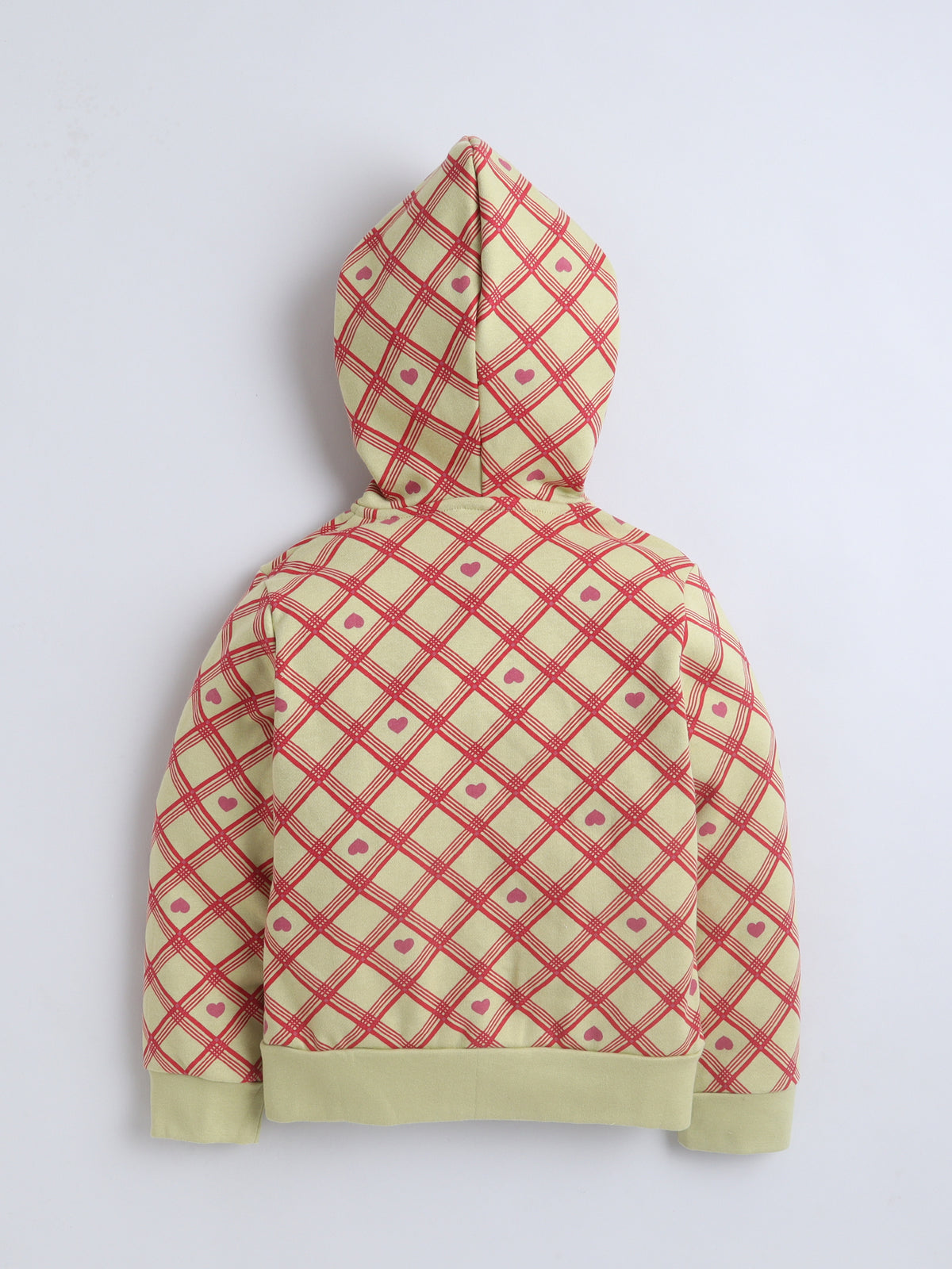 Unisex Printed Winter Hoodie - Green Heart