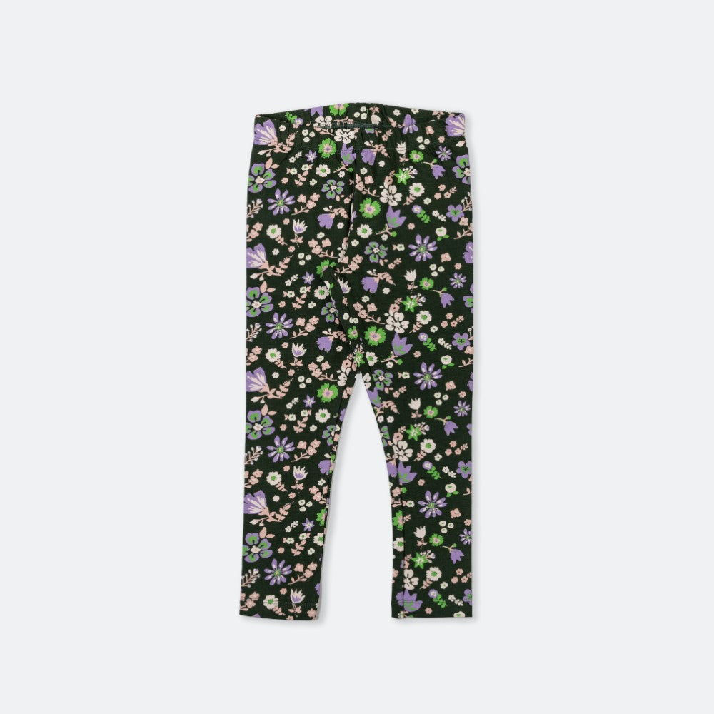 Little Princess Printed T-Shirt with floral Leggings