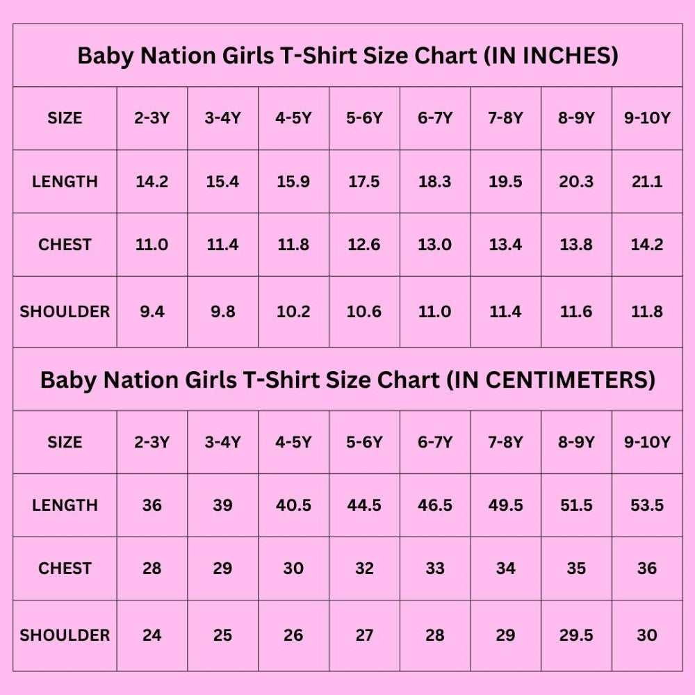 Girls Glitter Printed Tee