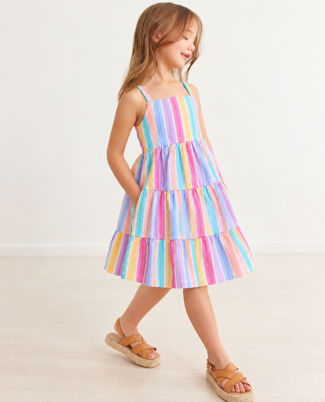 Girls Rainbow Dress