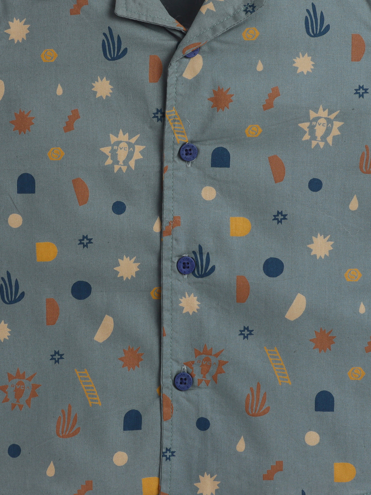 Boys Cotton Shirt - Boho Sun AOP
