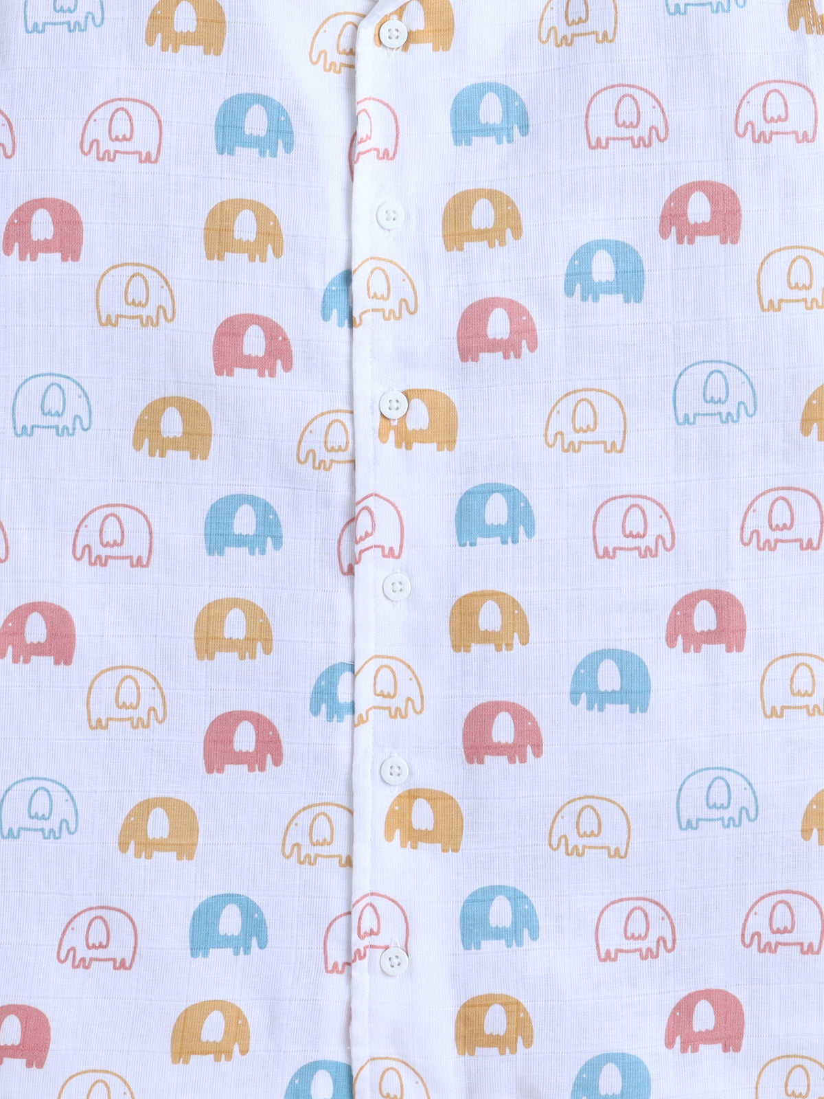 Boys Cotton Shirt - Baby Elephant