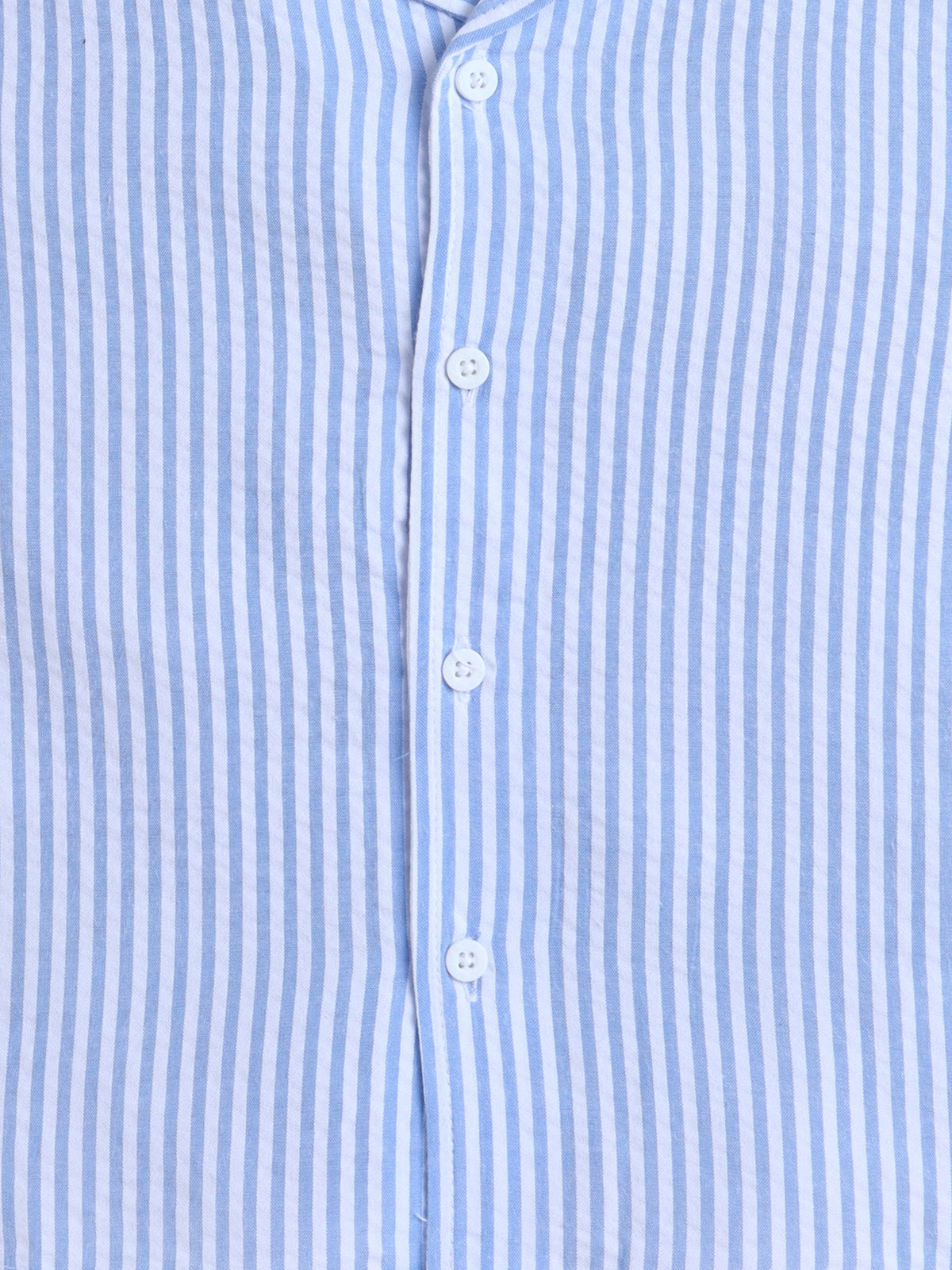 Boys Cotton Shirt - Blue Stripes