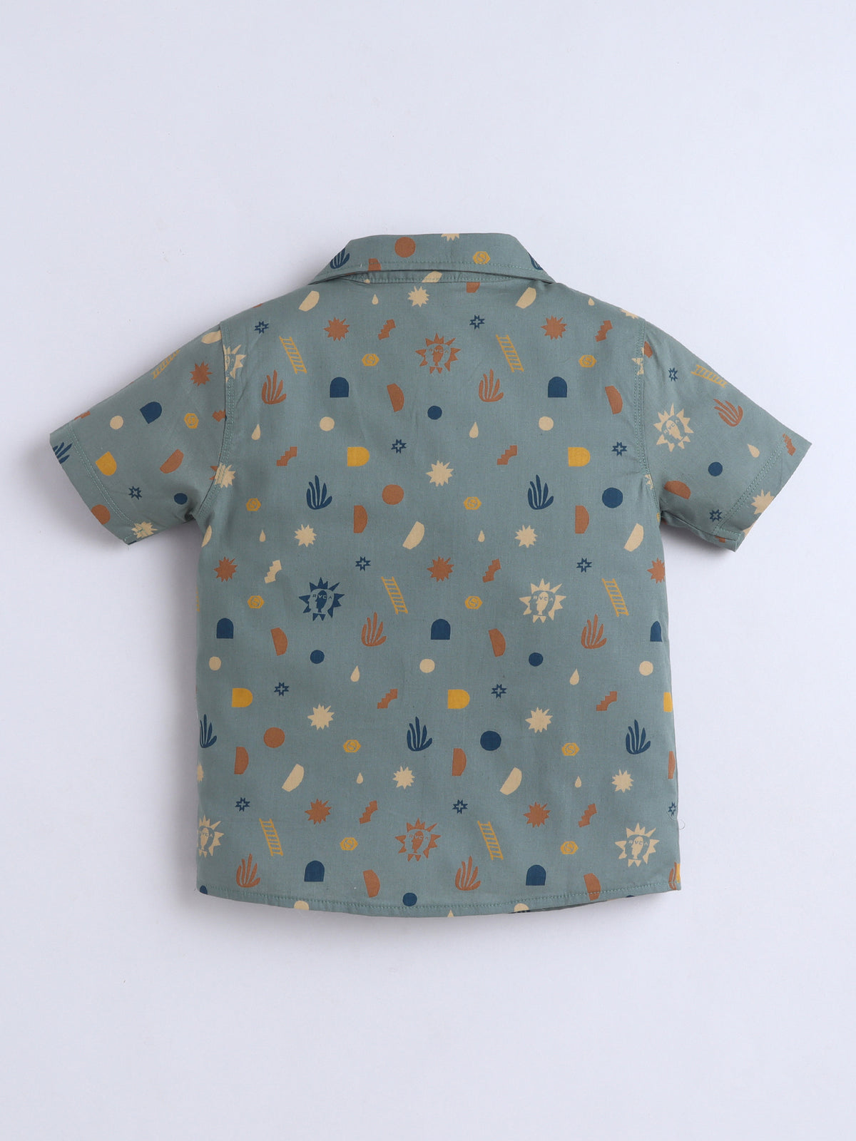 Boys Cotton Shirt - Boho Sun AOP