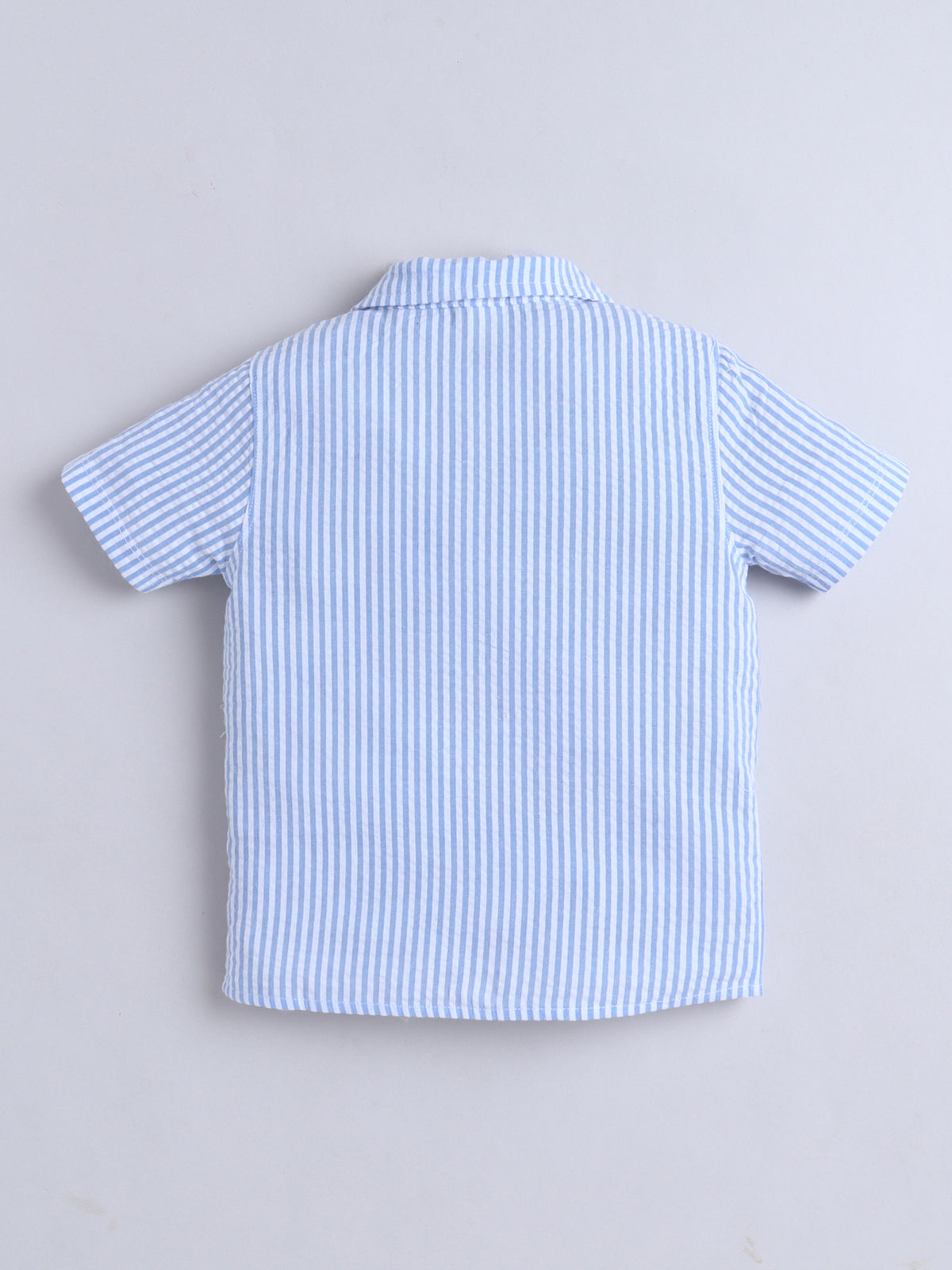 Boys Cotton Shirt - Blue Stripes