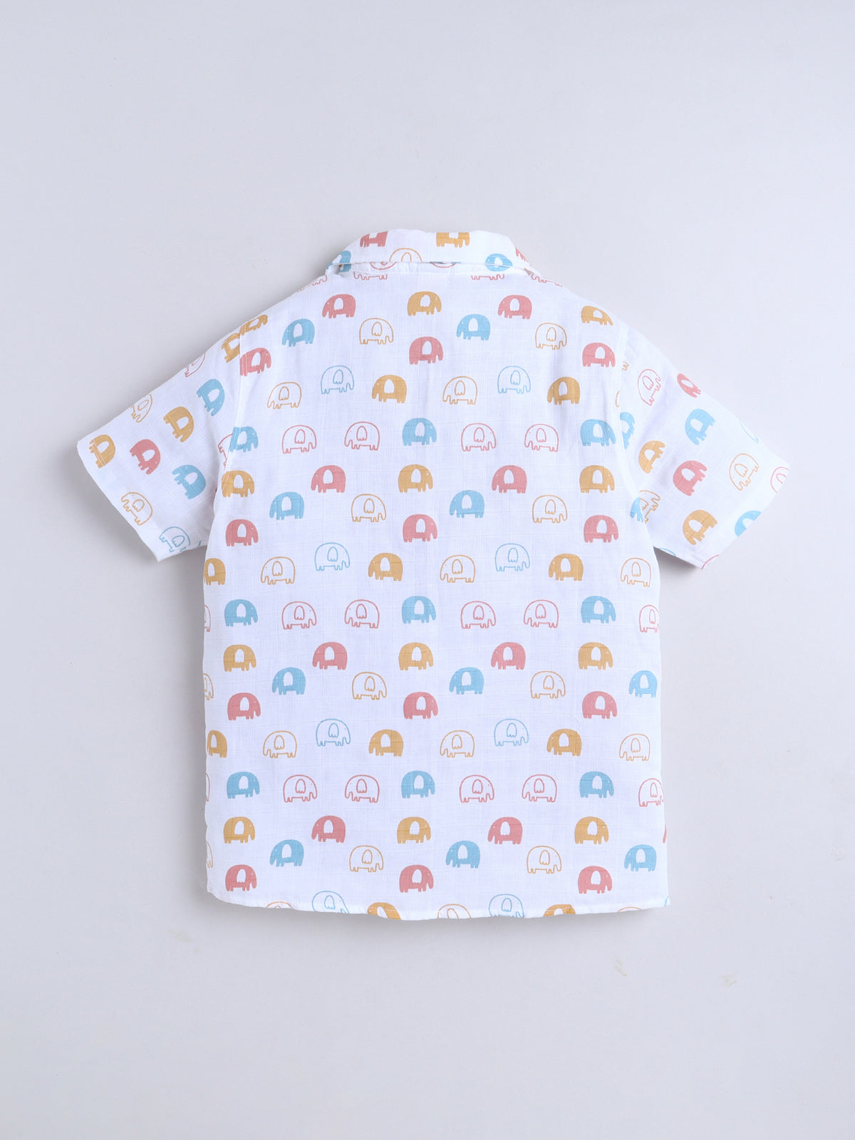 Boys Cotton Shirt - Baby Elephant