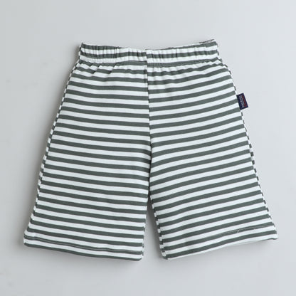 Unisex Shorts - Green Stripes