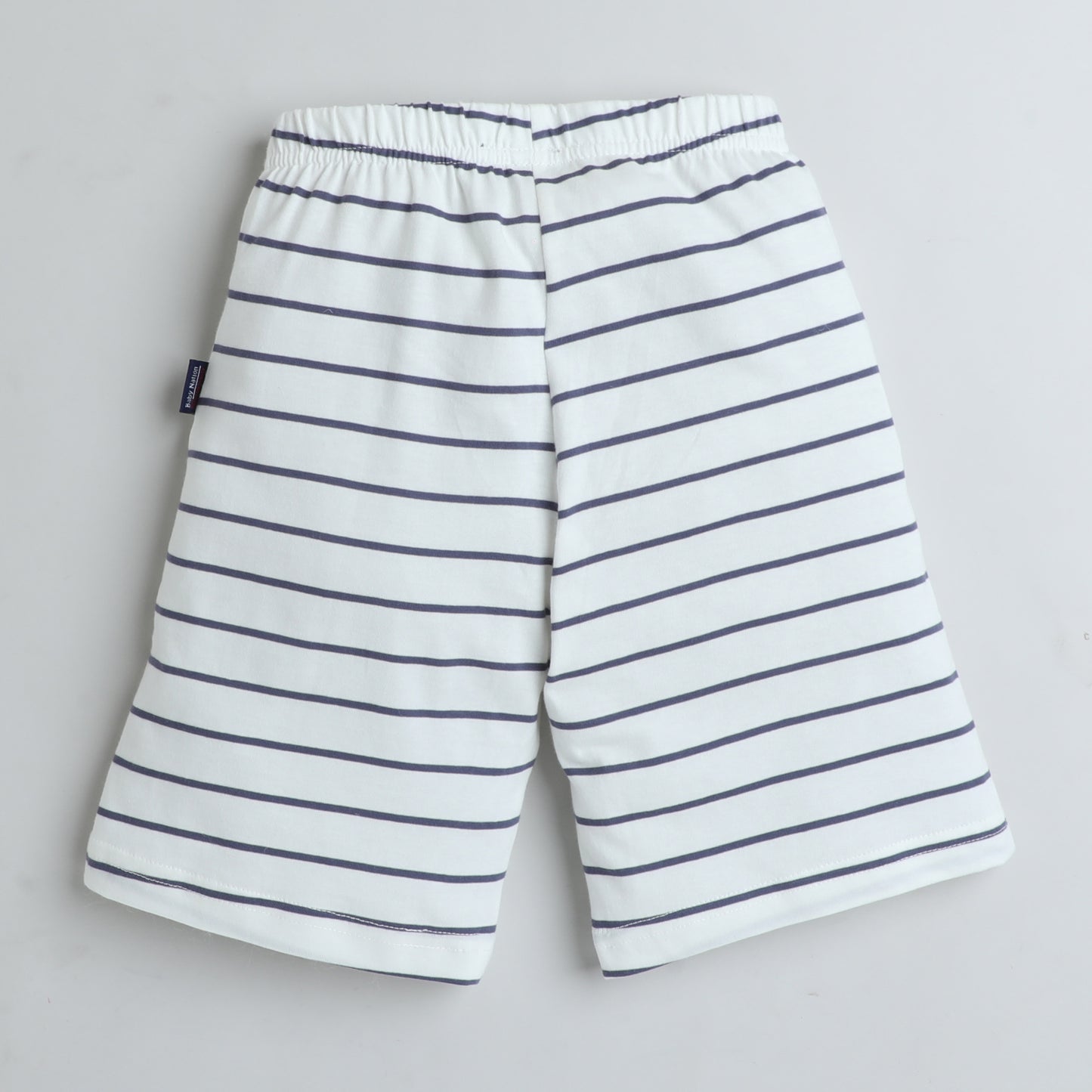 Boys Casual Printed Shorts -White