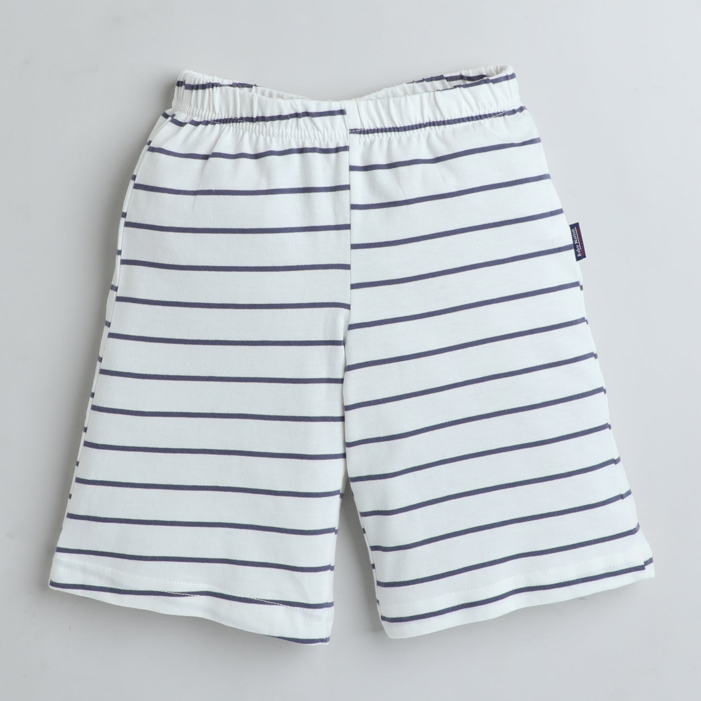 Boys Casual Printed Shorts -White