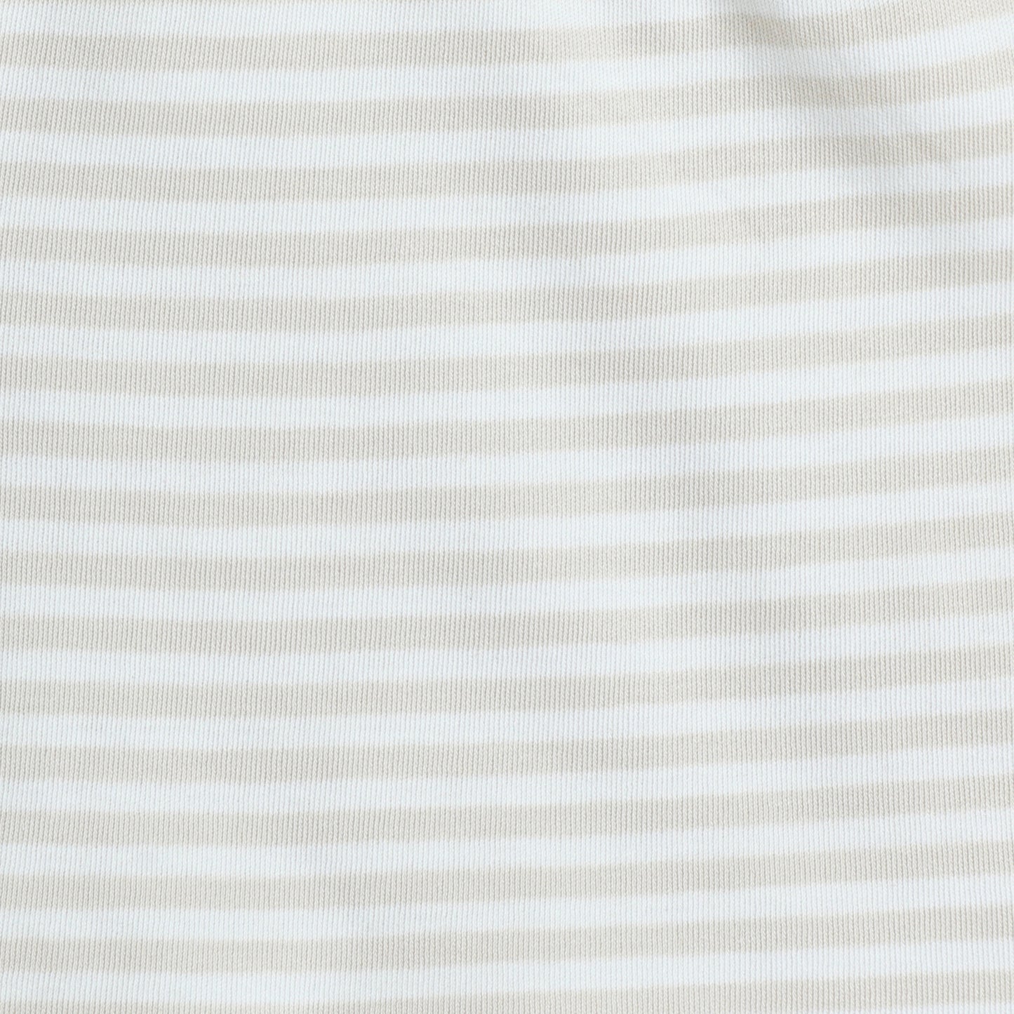 Beige & White Striped Cotton Shorts