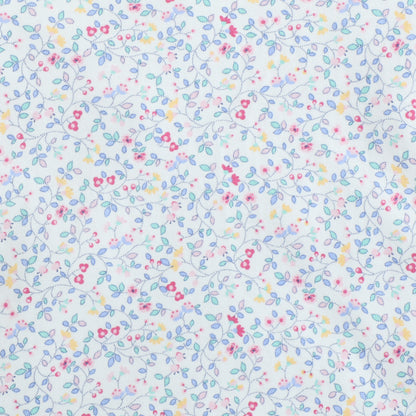 Girls Printed T-Shirt White – Floral Sprinkle Design