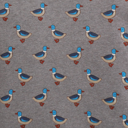 Girls Printed T-Shirt Grey – Duck Pattern Design