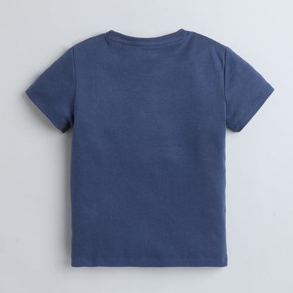Girls Printed T-Shirt Navy – Berry Happy Design
