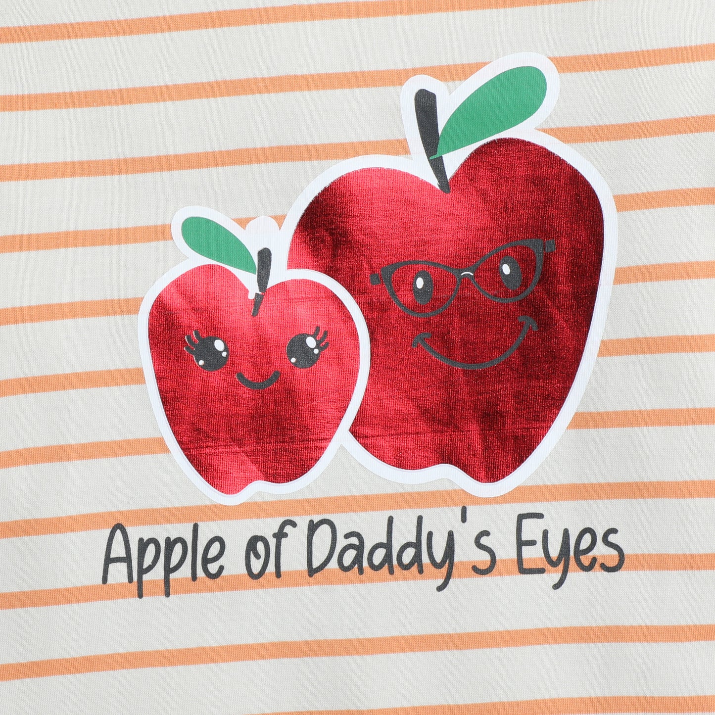 Girls Printed T-Shirt Beige – Apple of Daddy’s Eyes Design
