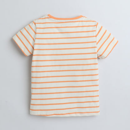 Girls Printed T-Shirt Beige – Apple of Daddy’s Eyes Design