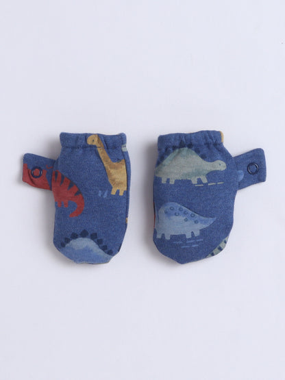 Baby Nation Reversible Baby Romper – Dinosaur Print & Mustard Stripes