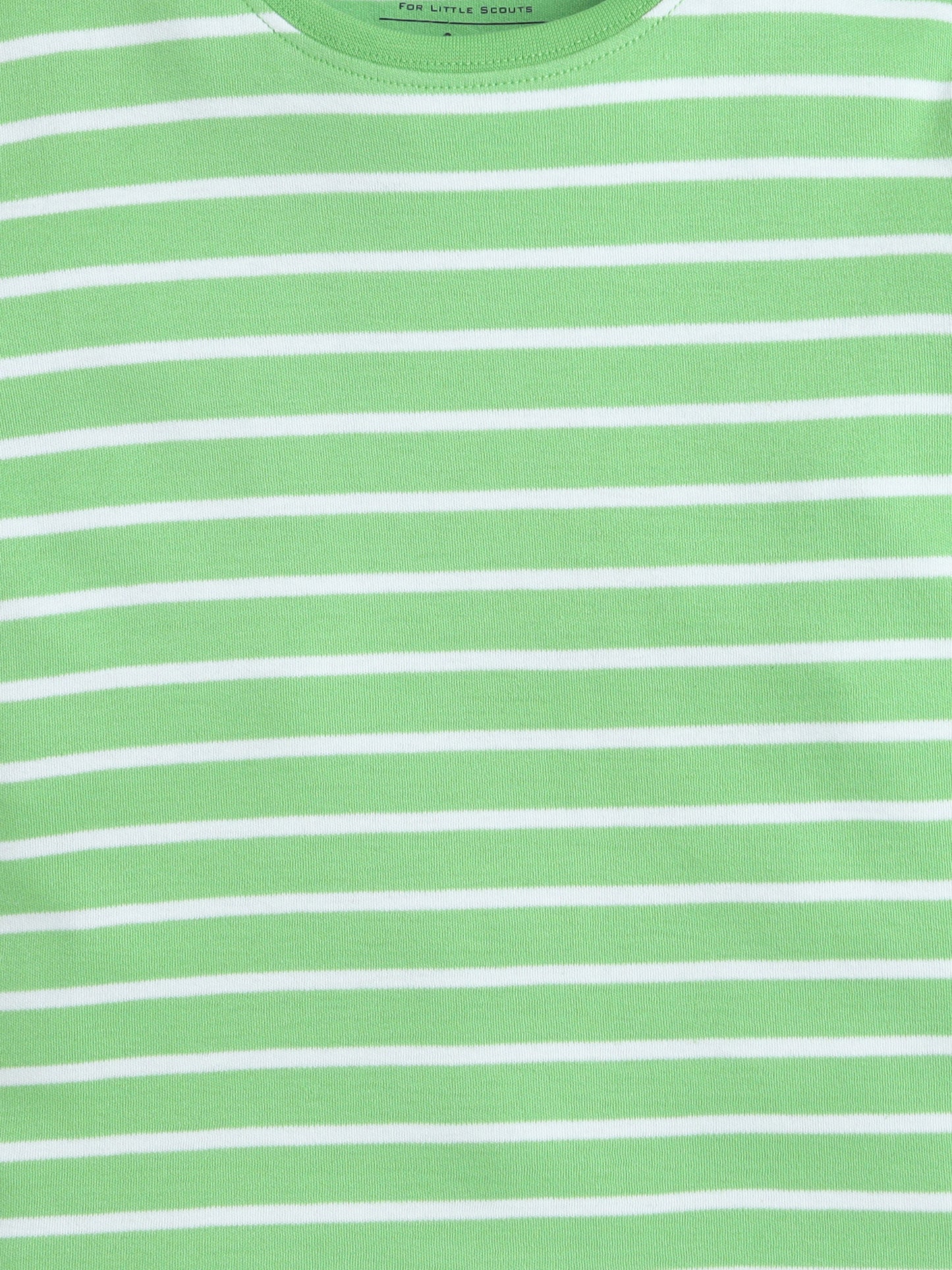 Baby Nation Cotton Knit Half Sleeve Coord Short Set - Green Stripes