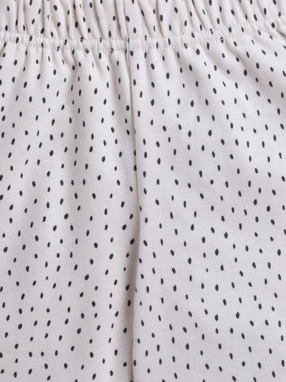 Baby Nation Cotton Knit Half Sleeve Coord Short Set - Melange Dot