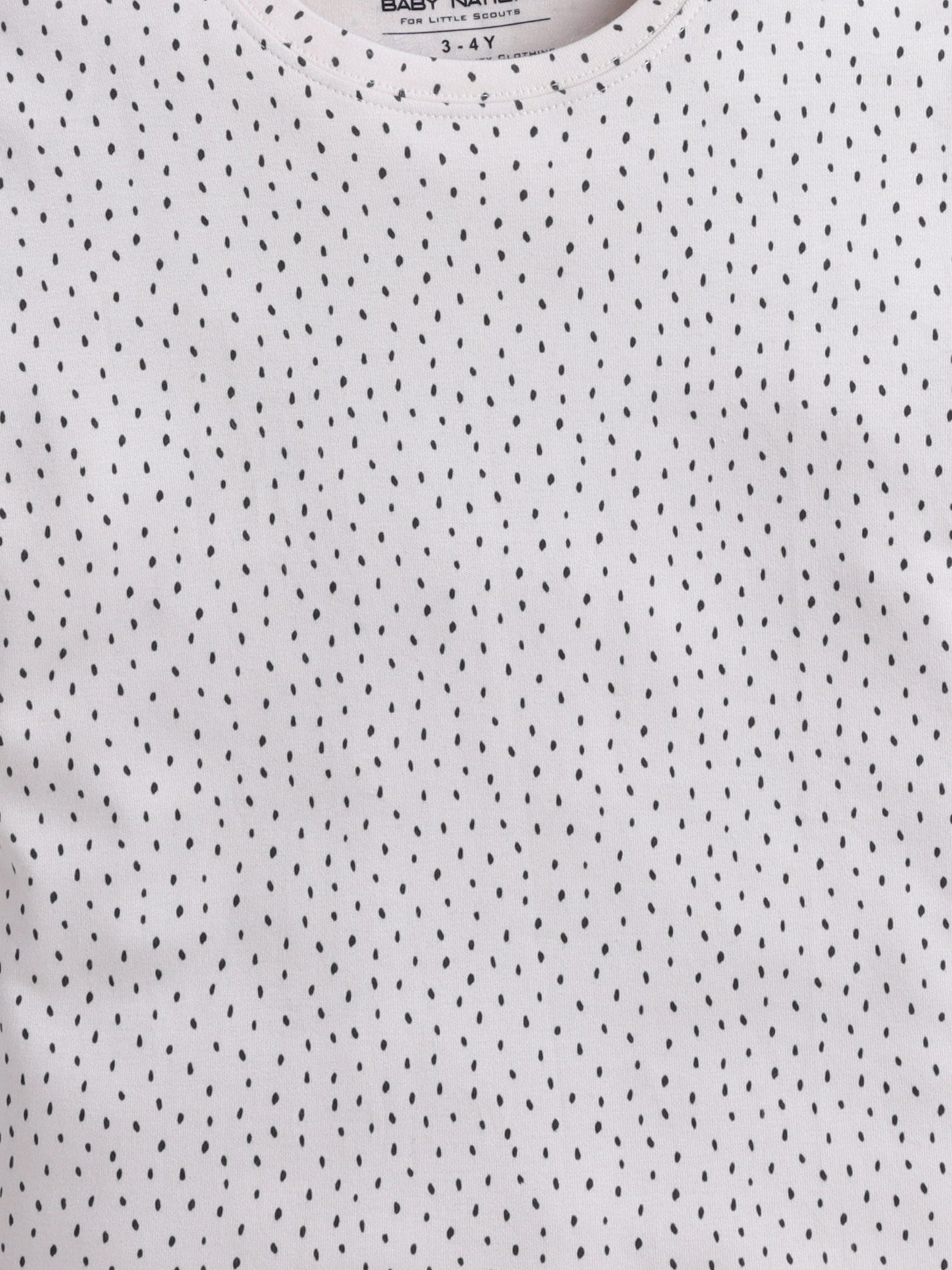 Baby Nation Cotton Knit Half Sleeve Coord Short Set - Melange Dot