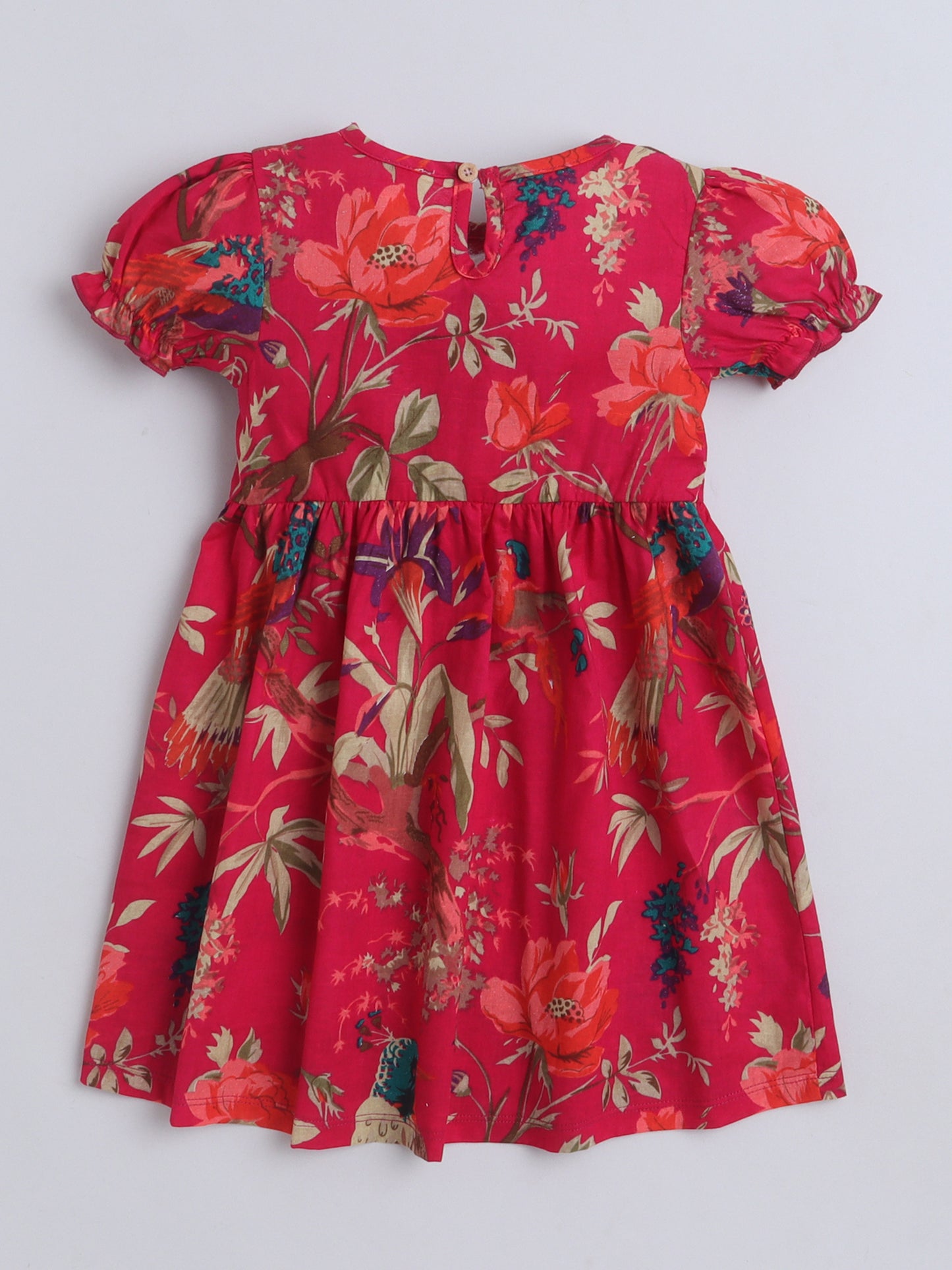 Girls Polycotton Frock - Red