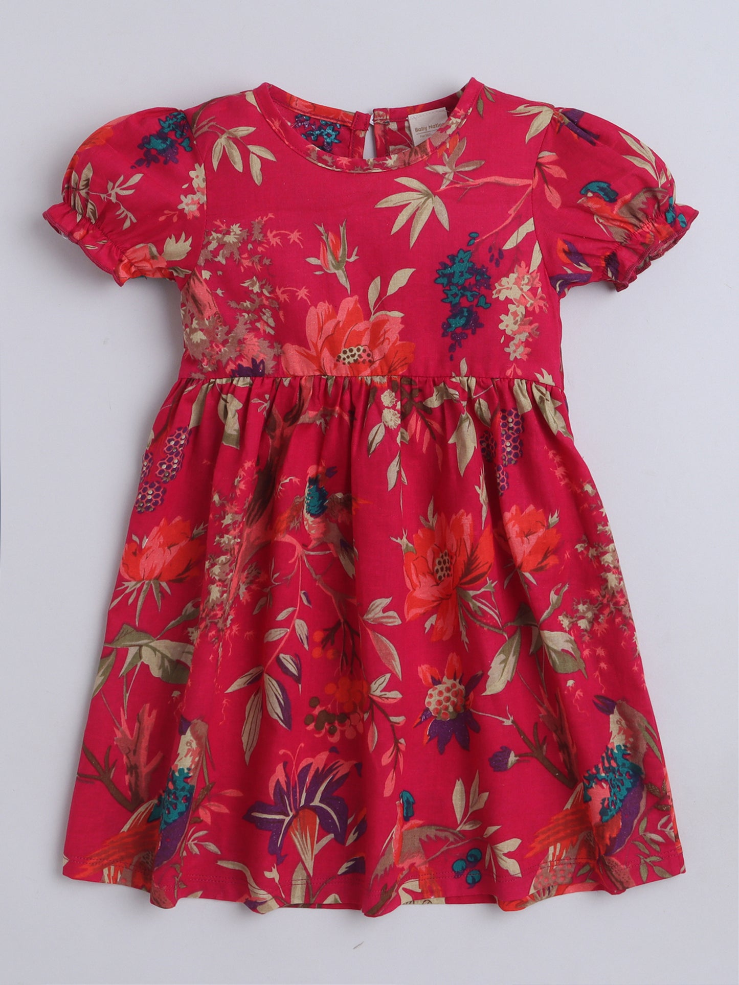 Girls Polycotton Frock - Red