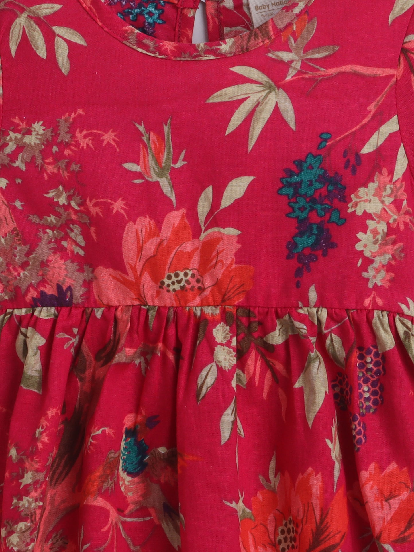 Girls Polycotton Frock - Red