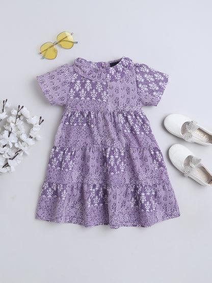 Girls Polycotton Frock - Violet