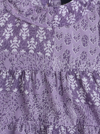 Girls Polycotton Frock - Violet