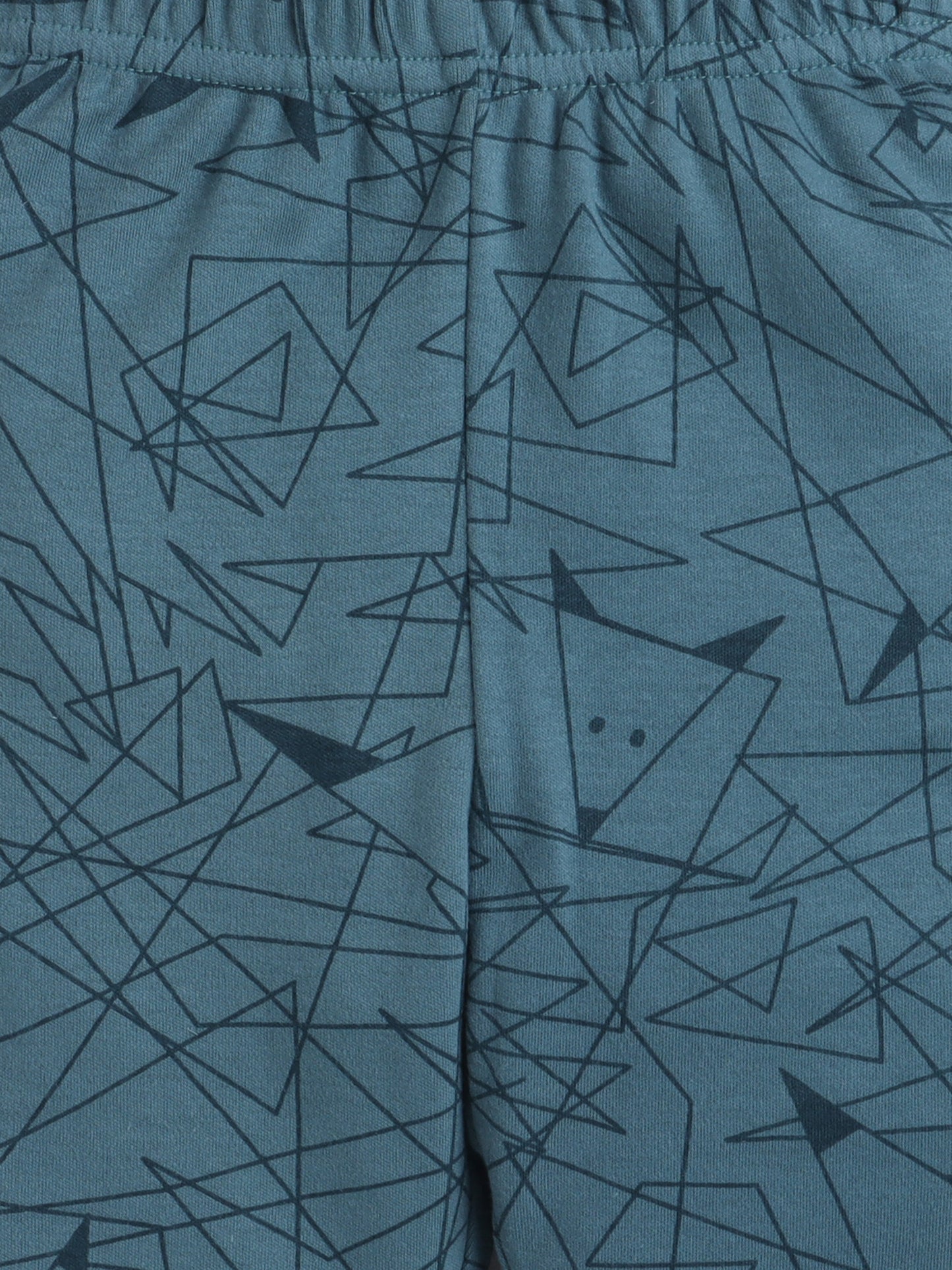 Baby Nation Kids Printed Cotton Night Suit Set- Pink Teddy