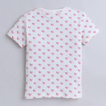 Boys T-Shirt - White Heart