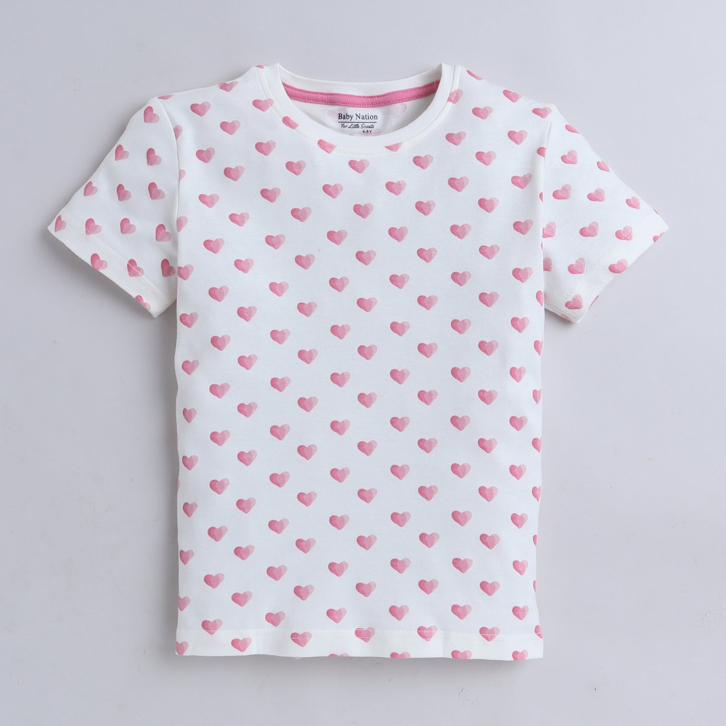 Boys T-Shirt - White Heart